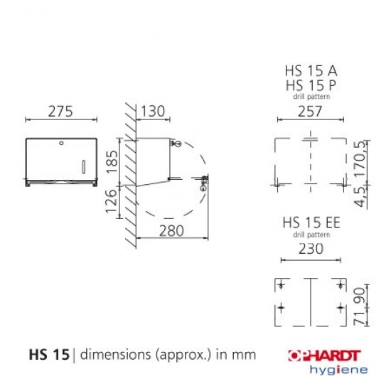 Dispenser prosoape hartie pliate, seria INGO-MAN, Ophardt Hydiene Dispenser prosoape hartie pliate, seria INGO-MAN, Ophardt Hydiene