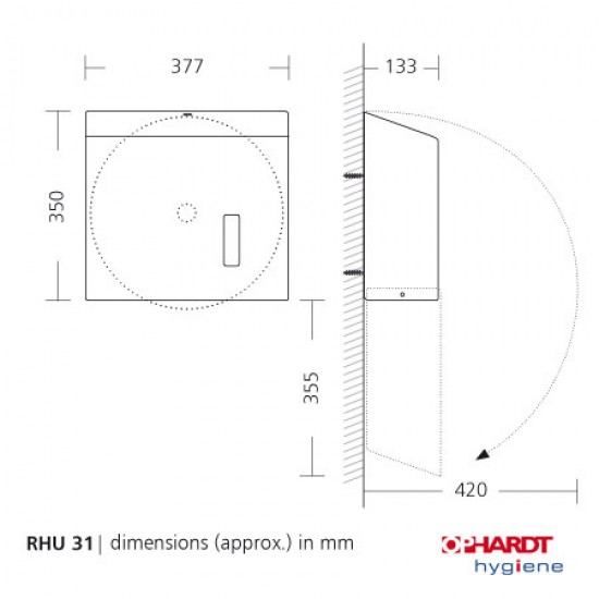 Dispenser hartie igienica rola Jumbo, Anti Finger Print, gama SanTRAL, Ophardt Hygiene Dispenser hartie igienica rola Jumbo, Anti Finger Print, gama SanTRAL, Ophardt Hygiene