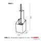 Perie WC cu suport,seria San TRAL, inox satinat, Ophardt Hygiene Perie WC cu suport,seria San TRAL, inox satinat, Ophardt Hygiene