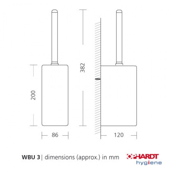 Perie WC cu suport, seria SanTRAL, inox, Ophardt Hygiene Perie WC cu suport, seria SanTRAL, inox, Ophardt Hygiene