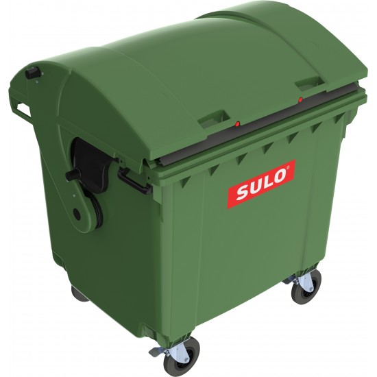 Eurocontainer din material plastic 1100 l verde cu capac rotund MEVATEC - Transport Inclus Eurocontainer din material plastic 1100 l verde cu capac rotund MEVATEC - Transport Inclus