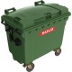 Eurocontainer plastic, 660L, verde, capac plat, SULO - Transport Inclus Eurocontainer plastic, 660L, verde, capac plat, SULO - Transport Inclus