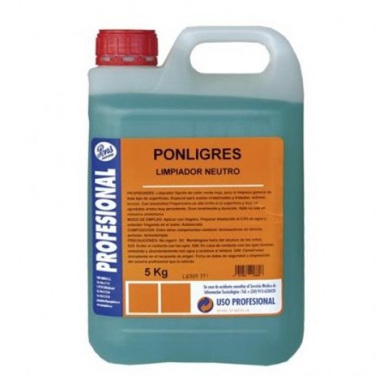  PONLIGRES-detergent automat concentrat pentru pardoseala cu parfum de citrice, 5L, Asevi 