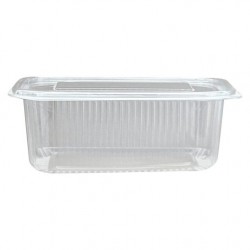 Caserole transparente cu capac atasat 1000 gr, 100 buc/set Caserole transparente cu capac atasat 1000 gr, 100 buc/set