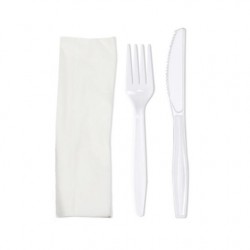 Furculita+Cutit+Servetel 100buc/set Furculita+Cutit+Servetel 100buc/set