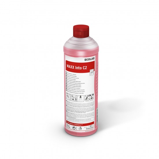Detergent sanitar pentru curățarea zilnică MAXX2 INTO C, 1L, Ecolab - Ecologic Detergent sanitar pentru curățarea zilnică MAXX2 INTO C, 1L, Ecolab - Ecologic