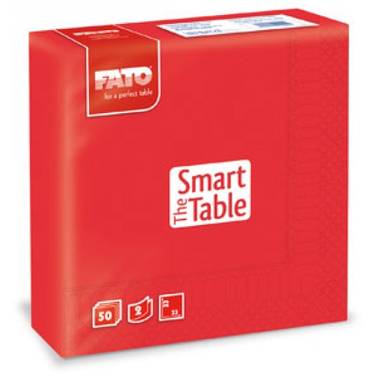 Servetele 33x33 cm, 2 straturi, Smart Table Red, Fato