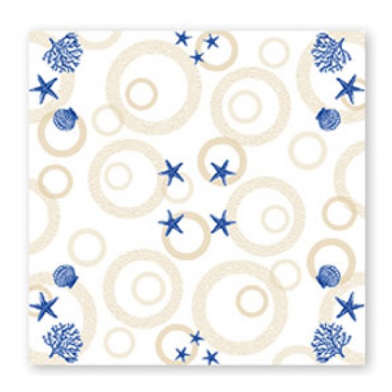 Fata de masa 100x100 cm, Sea Shell, Lucart, 50 buc / pachet Fata de masa 100x100 cm, Sea Shell, Lucart, 50 buc / pachet