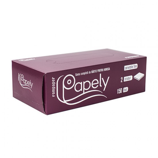 Servetele faciale la cutie Papely 150 bucati/cutie Servetele faciale la cutie Papely 150 bucati/cutie