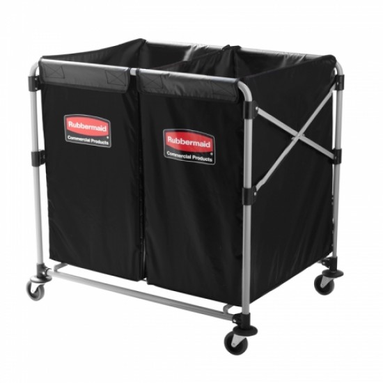 Carucior X-Cart pliant pentru rufe, 2 x 150 L, gri Carucior X-Cart pliant pentru rufe, 2 x 150 L, gri