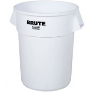 Container rotund Brute, 37.9 L, alb, RUBBERMAID