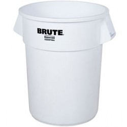 Container rotund Brute, 37.9 L, alb, RUBBERMAID