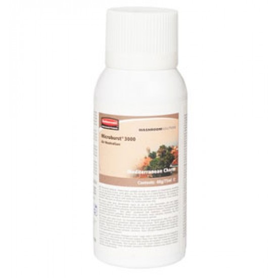 Odorizant dispenser Microburst 3000 - Mediteranean charm, 1x75 ml, RUBBERMAID Odorizant dispenser Microburst 3000 - Mediteranean charm, 1x75 ml, RUBBERMAID
