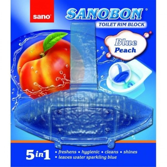 SANO BON BLUE PEACH 5in1, 55g, odorizant vas toaleta