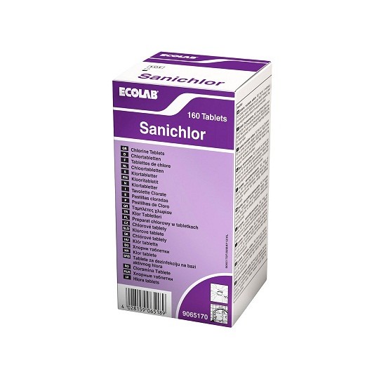 Tablete dezinfectante de cloramina 160 buc. SANICHLOR Ecolab