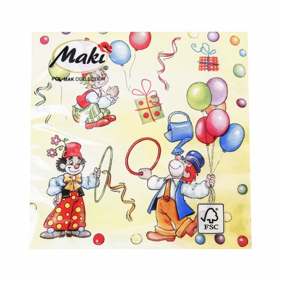 Servetele de masa 33x33cm, model kids - 3 straturi Servetele de masa 33x33cm, model kids - 3 straturi