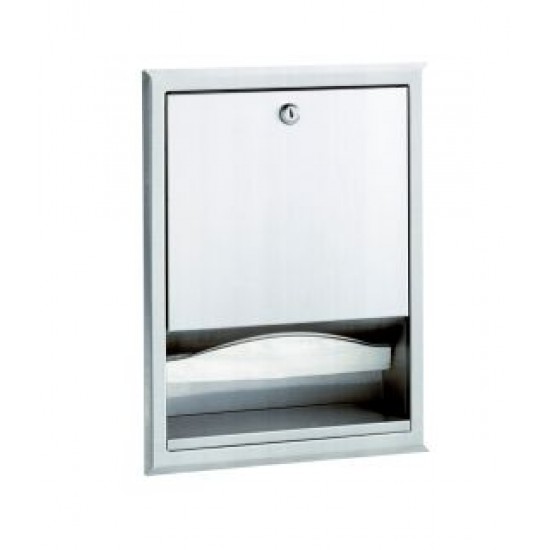 Dispenser prosoape de hartie pliate incastrat, inox finisaj satinat, seria Classic, Bobrick Dispenser prosoape de hartie pliate incastrat, inox finisaj satinat, seria Classic, Bobrick