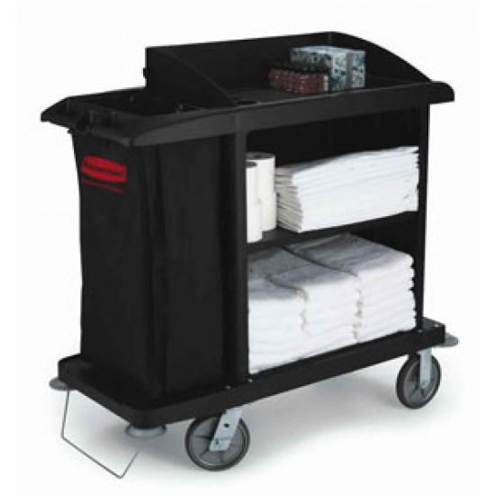 Carucior hotelier mediu, negru, RUBBERMAID