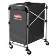 Carucior X-Cart pliant pentru rufe, 150 L, gri, RUBBERMAID