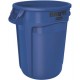 Container rotund Brute cu canale de aerisire, 75.7 L, albastru, RUBBERMAID