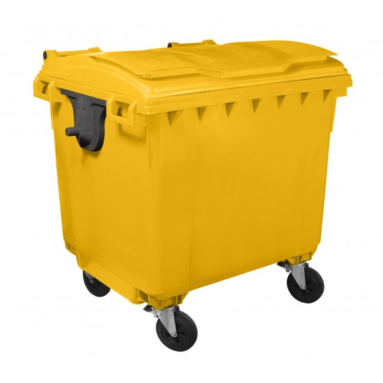 Container HDPE CLF 770L cu capac plat- Transportul inclus in pret