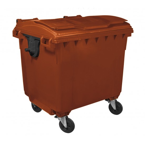 Container HDPE CLF 770L cu capac plat- Transportul inclus in pret