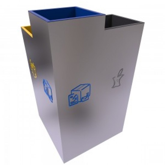 BERGEN A Set pentru colectarea selectiva cu design elegant pentru spatii publice BERGEN A Set pentru colectarea selectiva cu design elegant pentru spatii publice