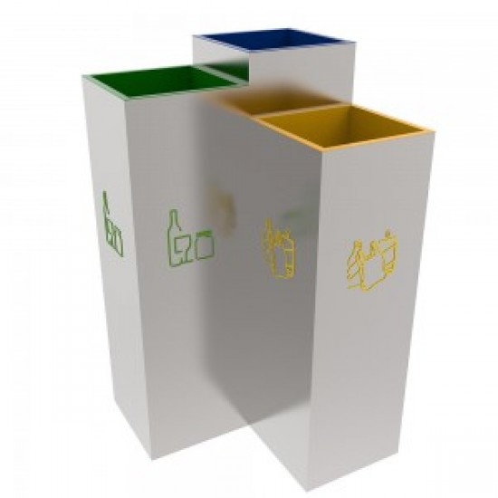 BERGEN A Set pentru colectarea selectiva cu design elegant pentru spatii publice BERGEN A Set pentru colectarea selectiva cu design elegant pentru spatii publice