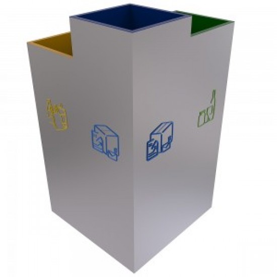 BERGEN A Set pentru colectarea selectiva cu design elegant pentru spatii publice BERGEN A Set pentru colectarea selectiva cu design elegant pentru spatii publice