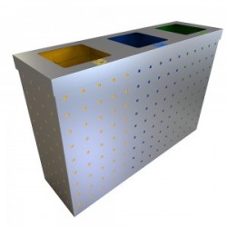 OSLO SS Set de reciclare din otel inoxidabil cu mai multe compartimente