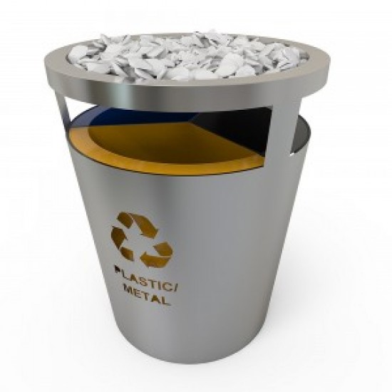 GENEVE SS Set de reciclare cu look modern din otel inoxidabil si pietre decorative GENEVE SS Set de reciclare cu look modern din otel inoxidabil si pietre decorative