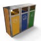 KUOKIO AS Set moderna de reciclare cu decor din lemn