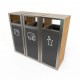 KUOKIO AS Set moderna de reciclare cu decor din lemn KUOKIO AS Set moderna de reciclare cu decor din lemn
