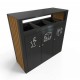 KUOKIO BM Insula compacta din metal pentru colectare deseuri KUOKIO BM Insula compacta din metal pentru colectare deseuri