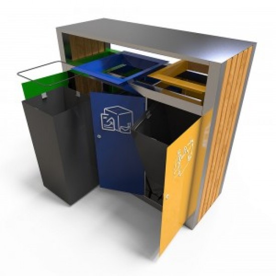 KUOKIO BS Monobloc pentru reciclare selectiva din otel inoxidabil KUOKIO BS Monobloc pentru reciclare selectiva din otel inoxidabil