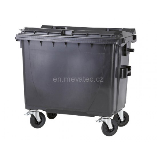 Eurocontainer plastic, 660L, verde, capac plat, SULO - Transport Inclus Eurocontainer plastic, 660L, verde, capac plat, SULO - Transport Inclus