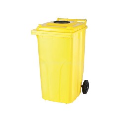 Europubela plastic galben, 240 L - separare materiale plastice, SULO - Transport inclus Europubela plastic galben, 240 L - separare materiale plastice, SULO - Transport inclus