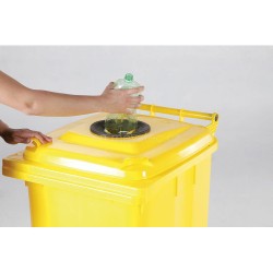 Europubela plastic galben, 240 L - separare materiale plastice, SULO - Transport inclus Europubela plastic galben, 240 L - separare materiale plastice, SULO - Transport inclus