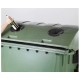 Eurocontainer din material plastic 1100 l cu capac rotund, culoare verde, cu inchizatoare pentru capac - colectare sticla MEVATEC - Transport Inclus Eurocontainer din material plastic 1100 l cu capac rotund, culoare verde, cu inchizatoare pentru capac - colectare sticla MEVATEC - Transport Inclus