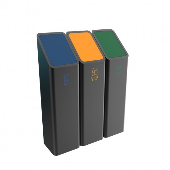 Cos de gunoi pentru colectare selectiva a gunoiului, BONANZA PC, 35L, 60L, 100L Cos de gunoi pentru colectare selectiva a gunoiului, BONANZA PC, 35L, 60L, 100L