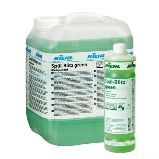 SPUL BLITZ GREEN-Detergent pt vesela cu efect de luciu dupa uscare, pt toate supraf din bucatarie, 1L, Kiehl