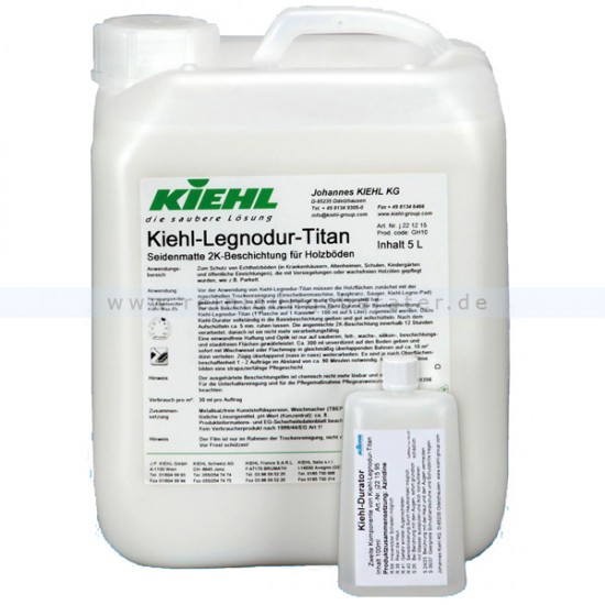 LEGNODUR TITAN Manual -Produs protector bicomponent, produce un film mat-transparent, 5L, Kiehl