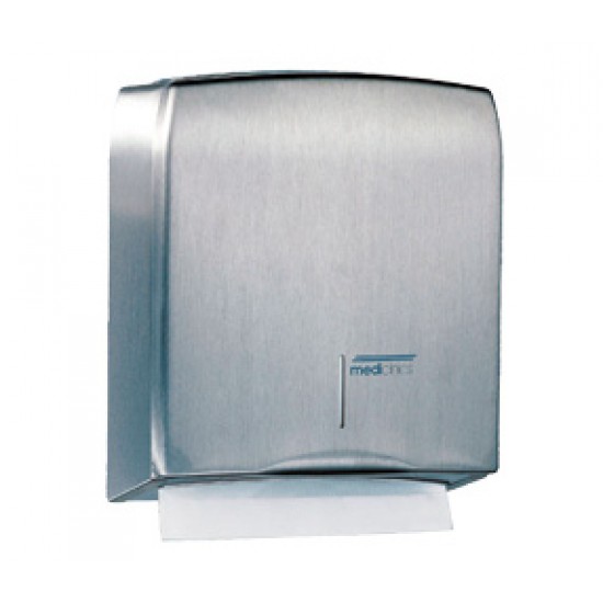 Dispenser prosoape hartie pliate, gri, Mediclinics Dispenser prosoape hartie pliate, gri, Mediclinics