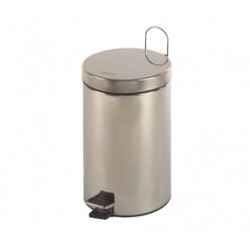 Cos gunoi circular 12L, cu pedala si maner exterior, inox satinat, Mediclinics