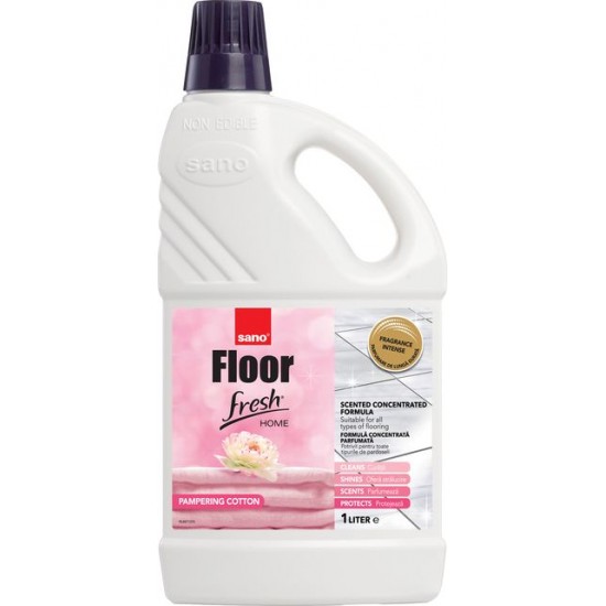 SANO FLOOR FRESH HOME COTTON Manual, 1L sticla, detergent pardoseala