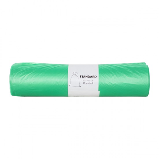 Saci menajeri verzi, standard, 120 L, Alufix, 25 buc/rola Saci menajeri verzi, standard, 120 L, Alufix, 25 buc/rola