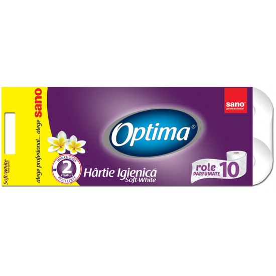 SANO PAPER TOILET OPTIMA 2 straturi, 10 buc./pachet SANO PAPER TOILET OPTIMA 2 straturi, 10 buc./pachet