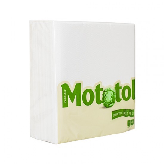 Servetele de masa 40x40cm albe, 2 straturi, Mototol, 50 buc/pac Servetele de masa 40x40cm albe, 2 straturi, Mototol, 50 buc/pac