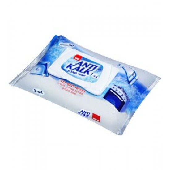 SANO ANTI KALK WIPES UNIVERSAL 4 in 1, 50 buc. SANO ANTI KALK WIPES UNIVERSAL 4 in 1, 50 buc.
