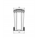 Container din plastic, 360 litri galben